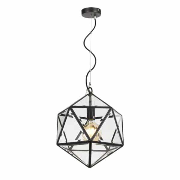 P180 - Geometric Brass Cage Light - Image 2