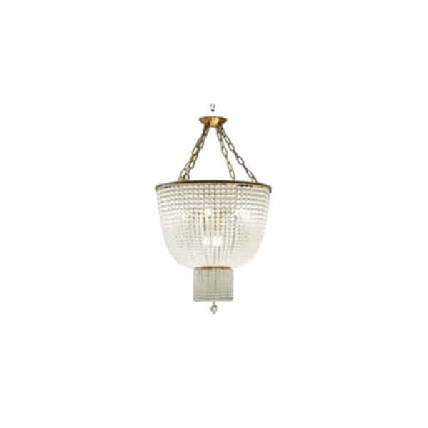 P404 - Glamorous Aged Brass Pendant