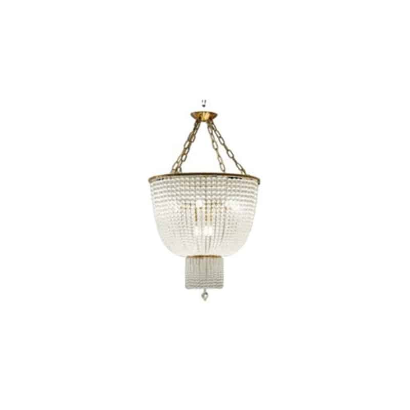 P404 - Glamorous Aged Brass Pendant