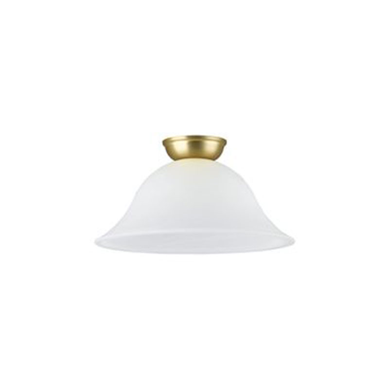 BF76 - Elegant Alabaster Bell Shaped Glass Shade - Image 4