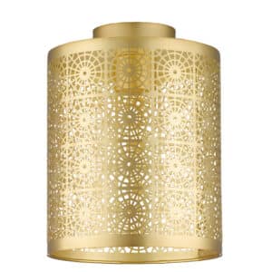 BF78 - Moroccan-Inspired Brushed Steel Shade