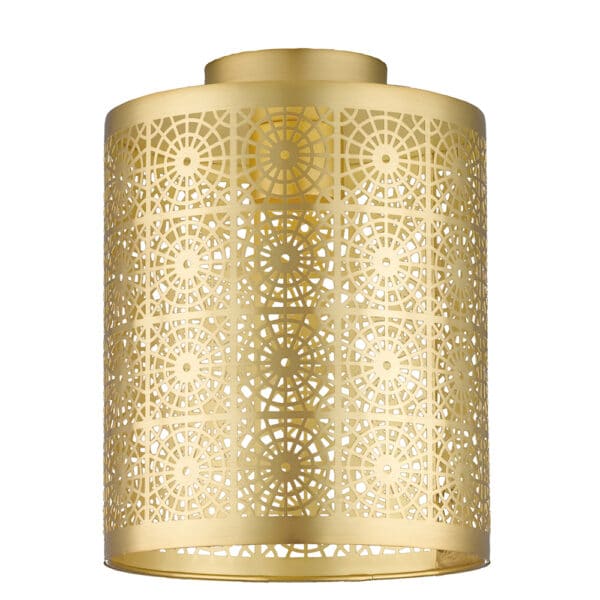 BF78 - Moroccan-Inspired Brushed Steel Shade