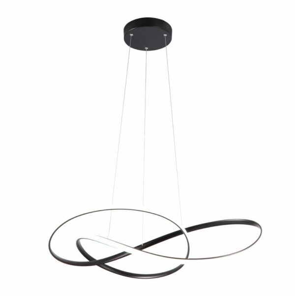 luxury black pendant light with decorative shaping