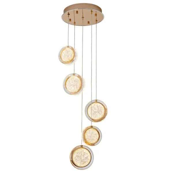 P4685 elegant pendant light gold